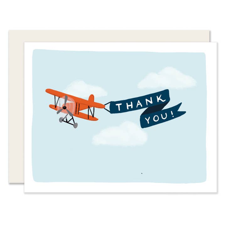 Airplane Thank You for wholesale by Slightly Stationery