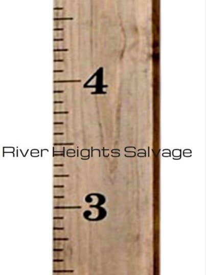 6' Growth Chart, Growth Ruler, Growth Chart Ruler, Wood Growth Chart, Giant Ruler, Nursery Decor for wholesale by River Heights Salvage