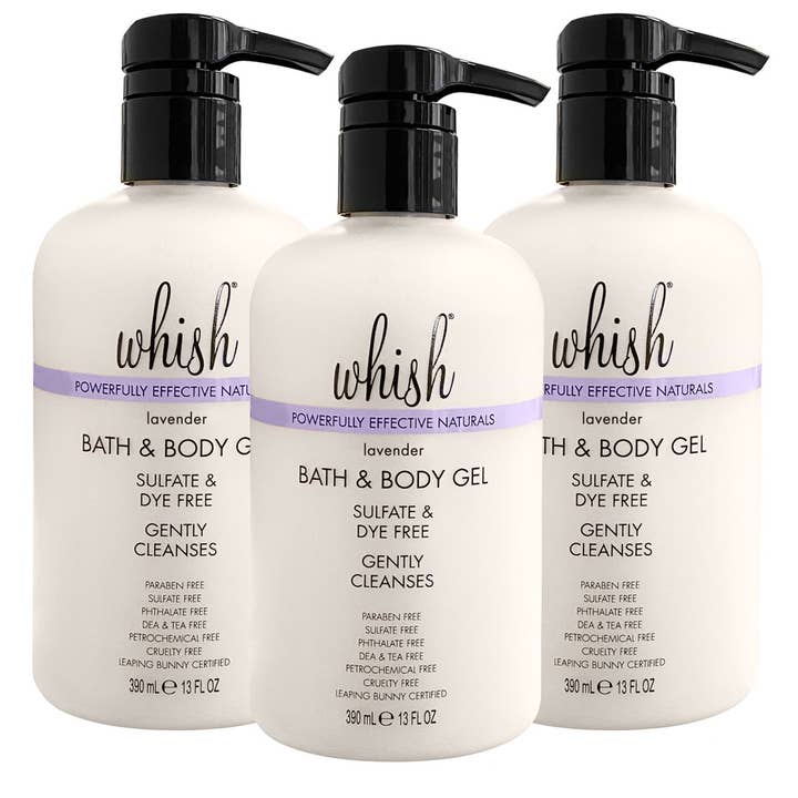 Gel corps et bain à la lavande pour la vente par Whish