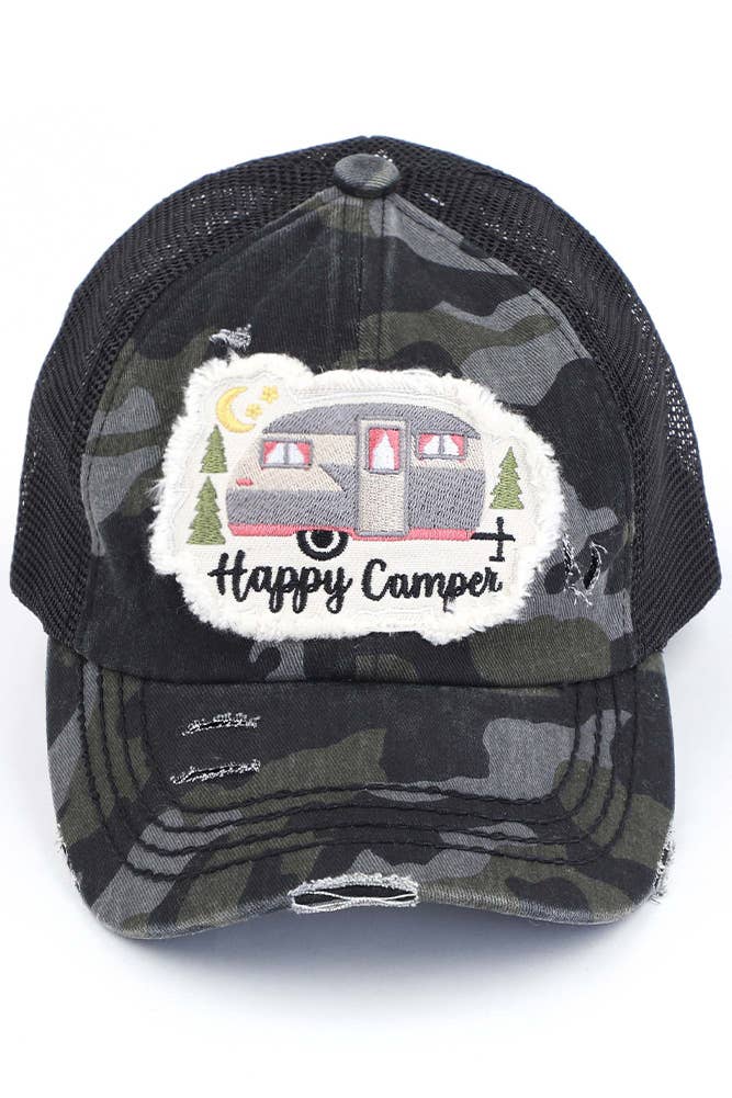 Hana – wholesale Hästsvanskeps - Dam – C.C HAPPY CAMPER Patch Pony Keps0