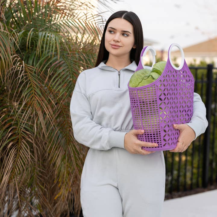 Fox Run Brands - Wholesale Laundry Basket - Fox Run Garden Basket Purple, 6" x 14" x 18"2