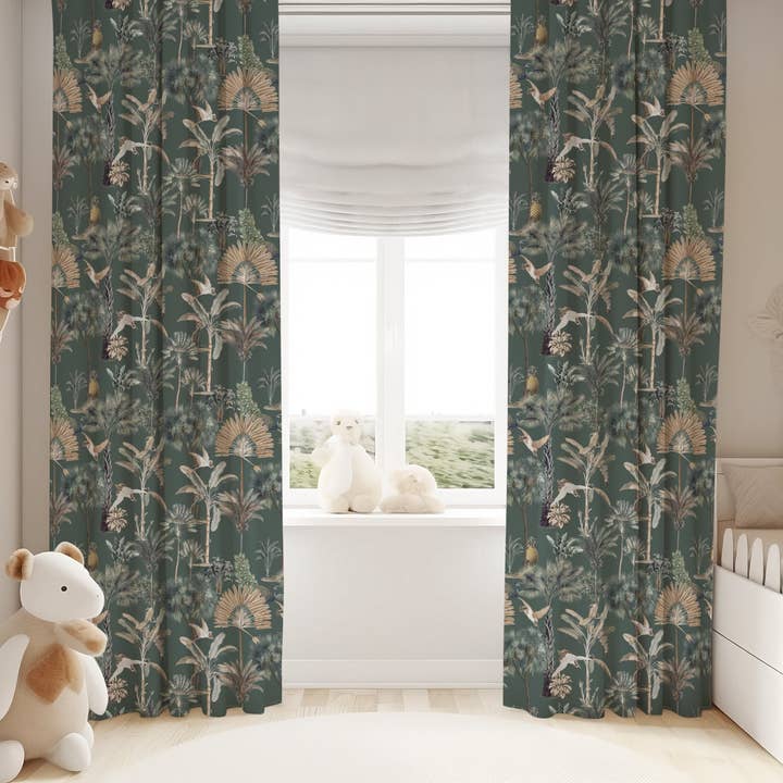 Empowering Decor - Wholesale Curtain - Tropical Patterned Blackout Curtains1