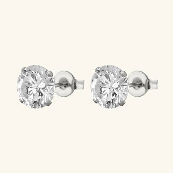 Stainless Steel Crystal Studs Tarnish-free for wholesale by Elyse Jewelry