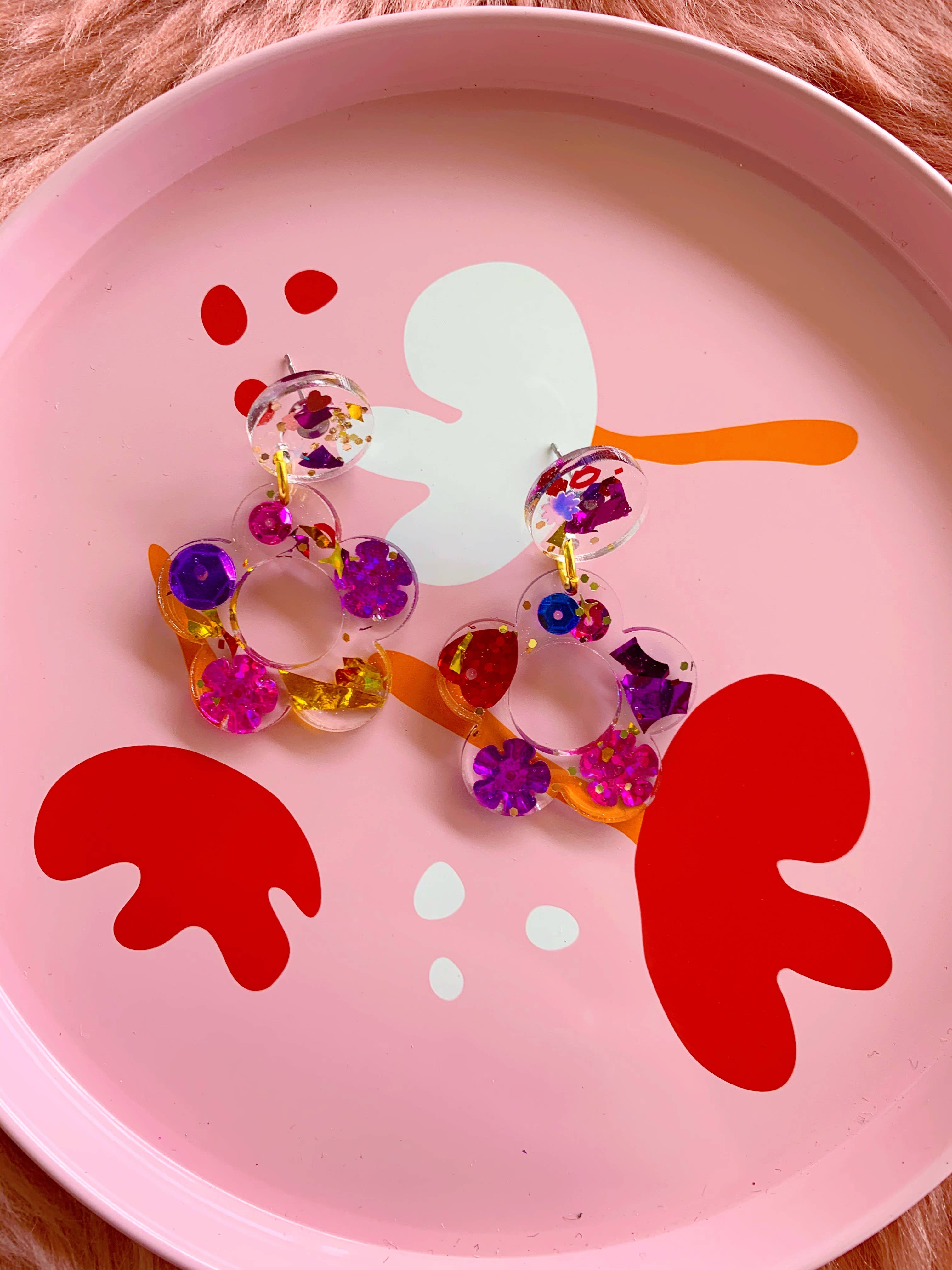 Coco's Musings - Wholesale Dangle Earrings - Kaleidoscope x Coco's Musings Hyo Jin Flower Earrings4