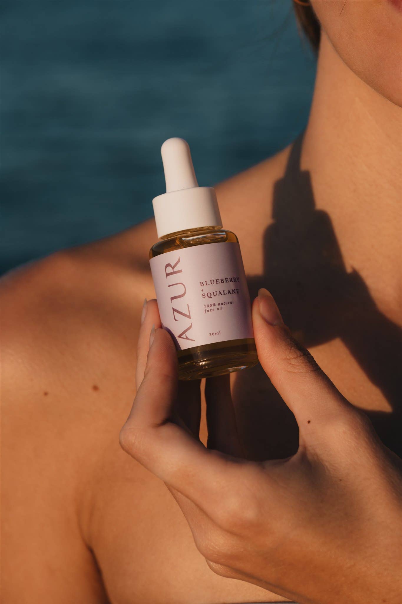 Azur Natural Bodycare BV - Vente Huile pour le visage - Huile Visage SQUALANE + MYRTILLE1