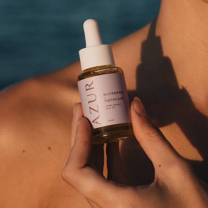 Azur Natural Bodycare BV - Wholesale Facial Oil - Face Oil SQUALANE + BLUEBERRY1