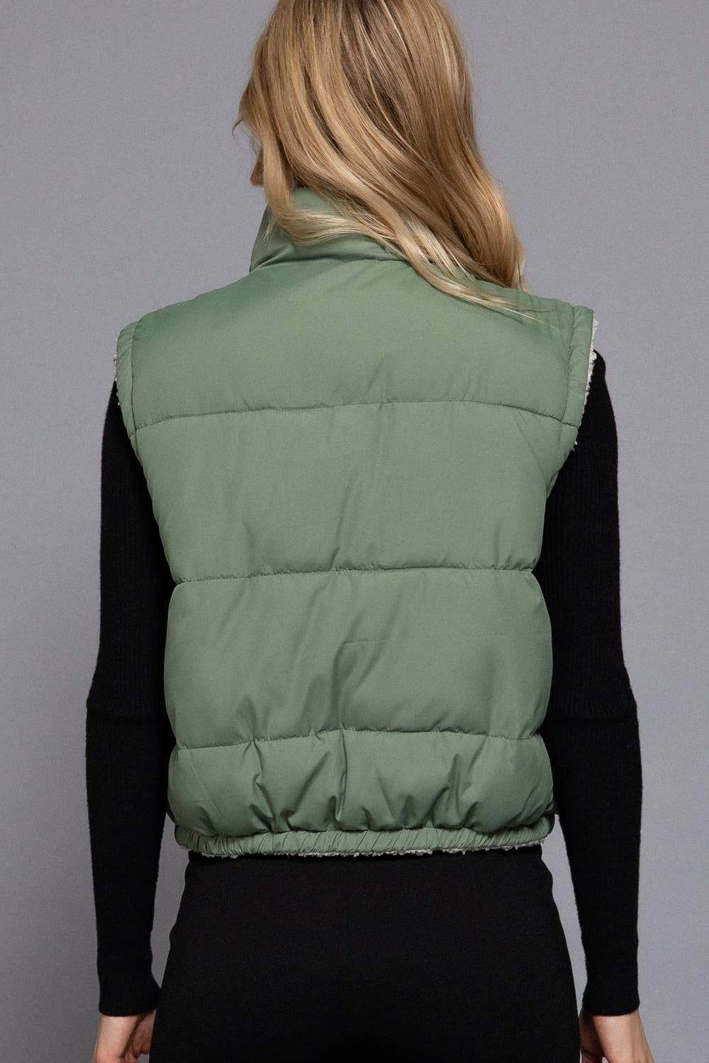 Active Basic | Active USA - Wholesale Outerwear Vest - Women's - Reversible Fur Padding Vest16