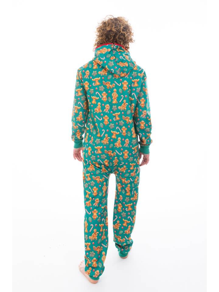 Shinesty, Inc - Wholesale Onesie - Men's - Onesie | The Ginger Rail Gingerbread Adult Onesie