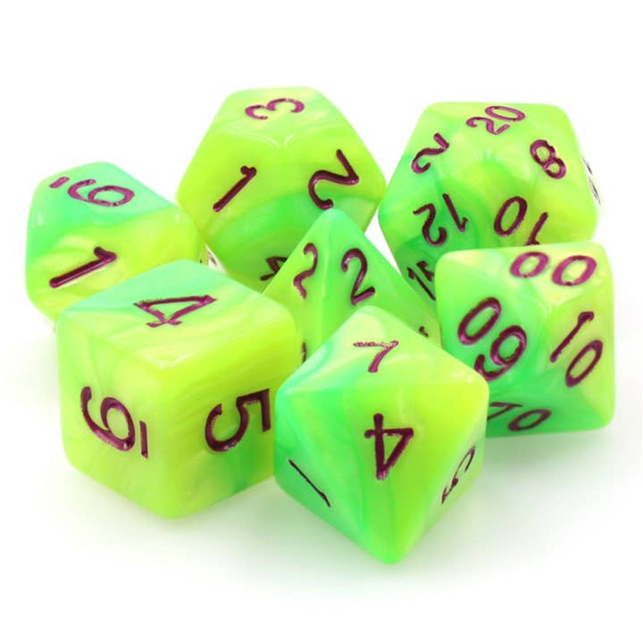 Foam Brain Games - Wholesale Dice - Monster Snot RPG Dice Set