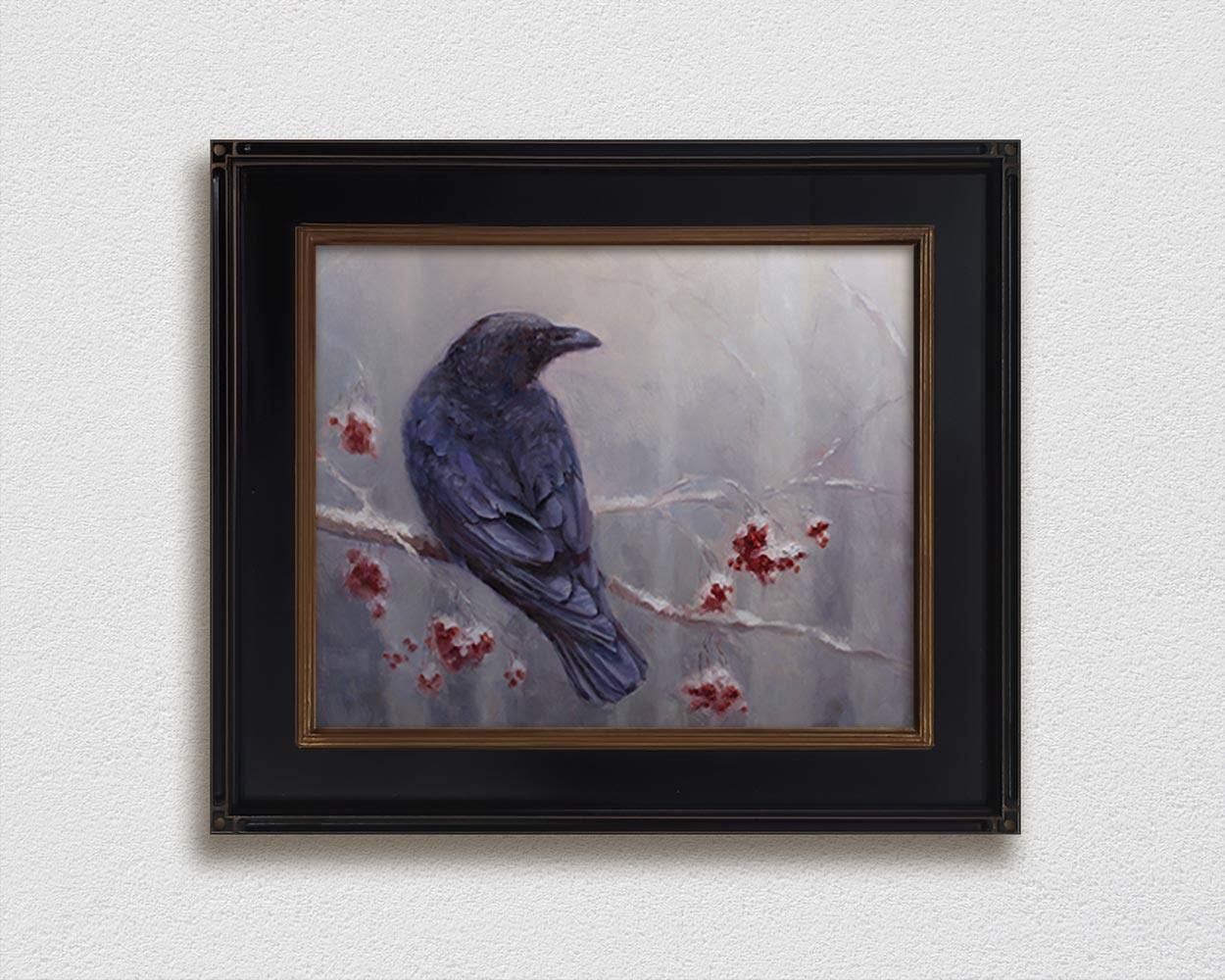 Whitworth Gallery - Wholesale Painting/Drawing - Winter Raven Painting on Canvas6