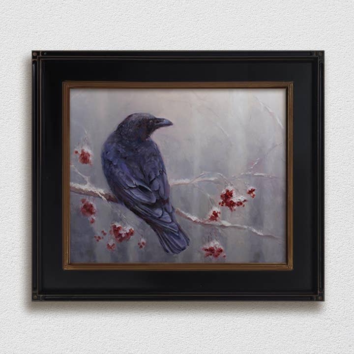 Whitworth Gallery - Wholesale Painting/Drawing - Winter Raven Painting on Canvas6