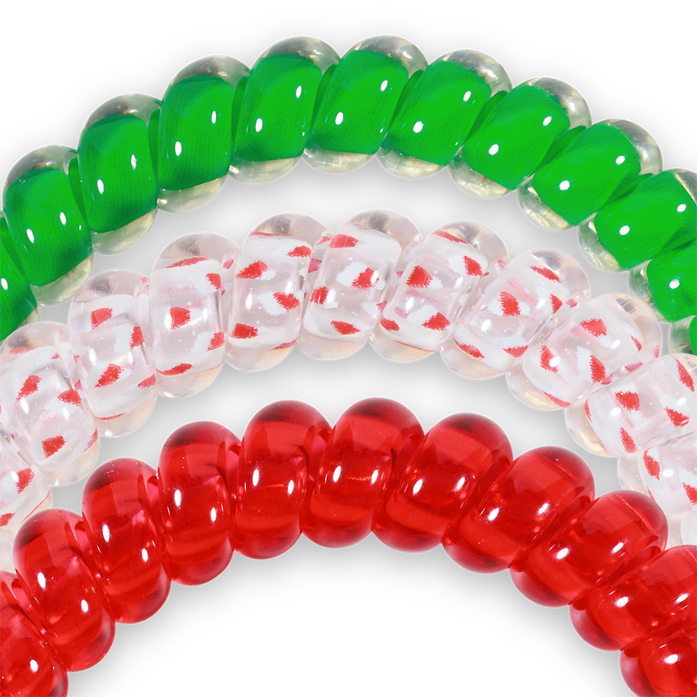 TELETIES - Wholesale Hair Tie - Spiral Hair Coils | Small | Secret Santa Hair Ties2