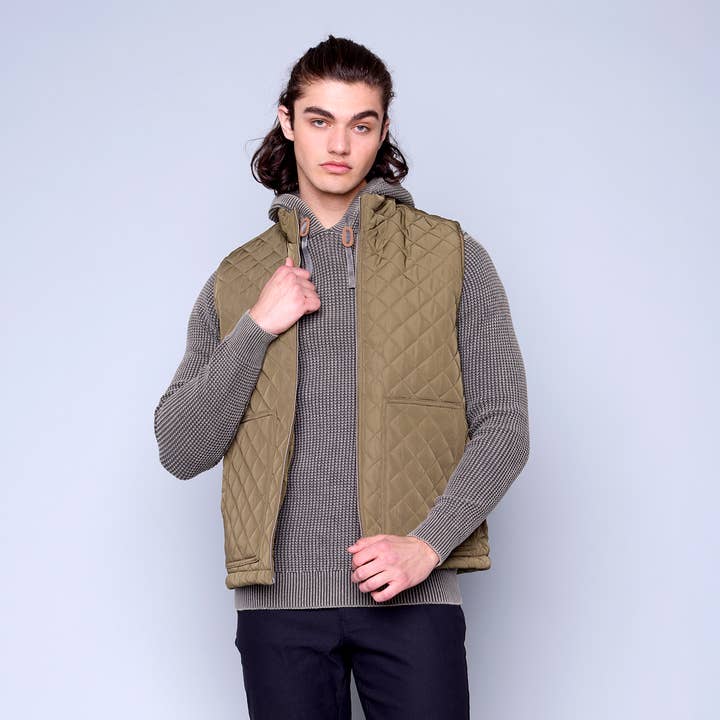 MENS WOVEN VEST-74MW109S for wholesale by HEDGE