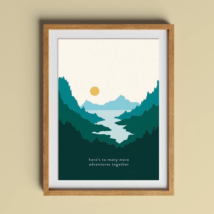 Many More Adventures Together A4 Print for wholesale by Charis Raine Illustration