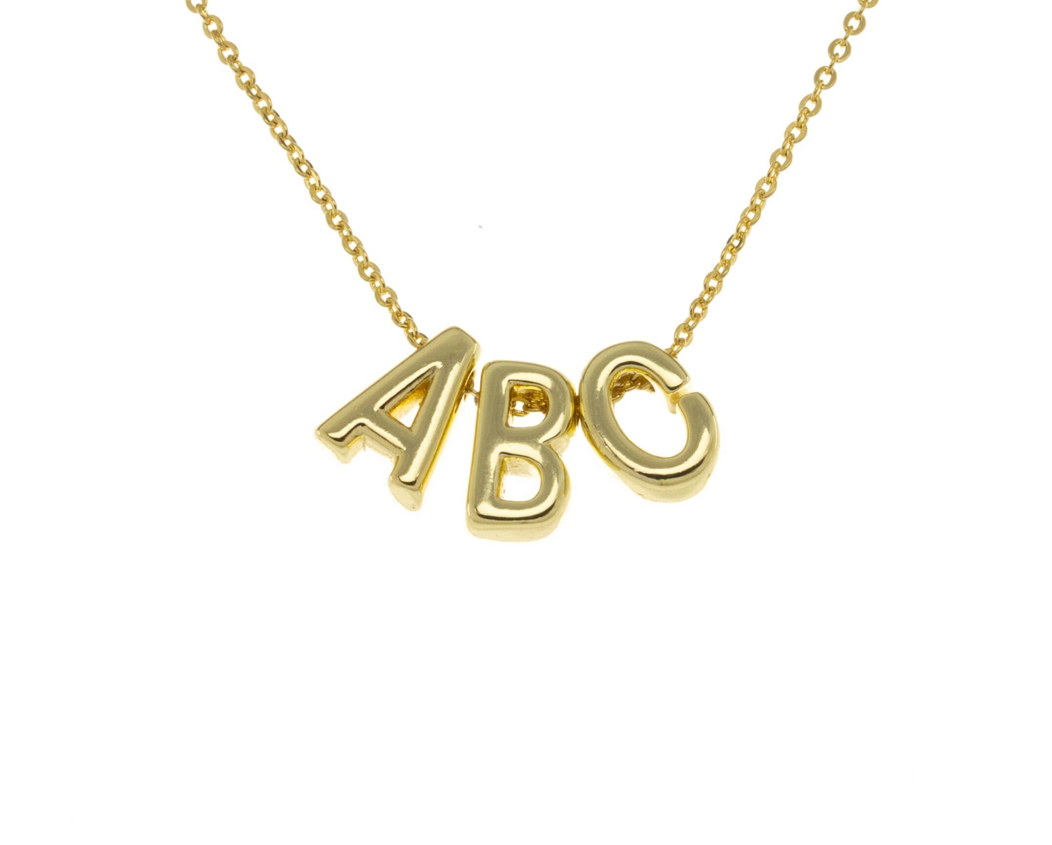 Jewel Pledge - Vendita all'ingrosso Ciondolo/pendente - Ciondolo Lettera Scorrevole Oro o Argento CPG2024-CPS20243