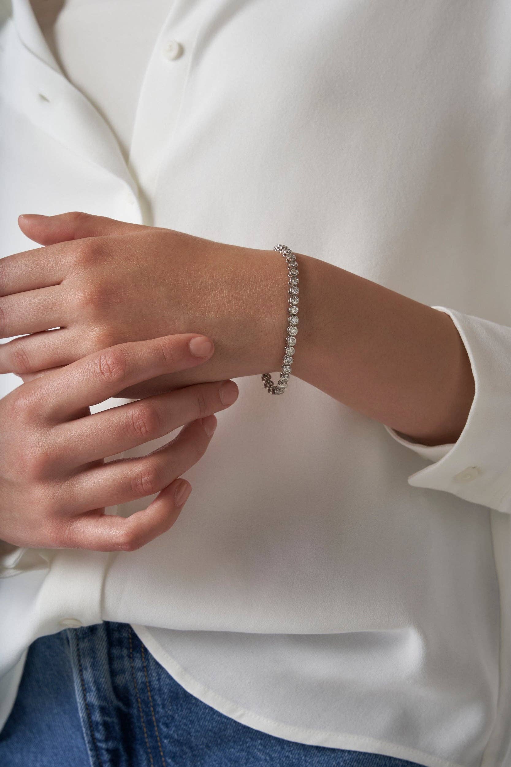 El&Elle - Wholesale Tennis Bracelet - Bubble Tennis Moissanite Bracelet4