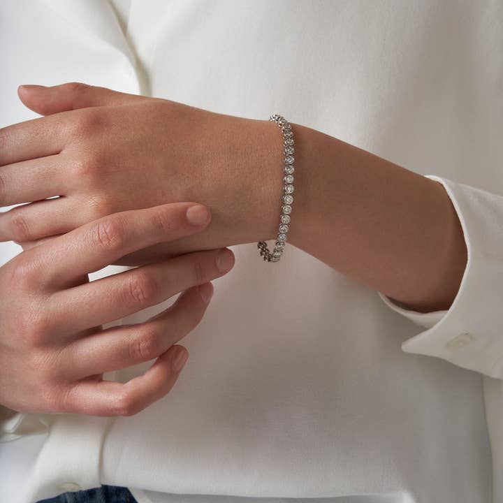 El&Elle - Wholesale Tennis Bracelet - Bubble Tennis Moissanite Bracelet4