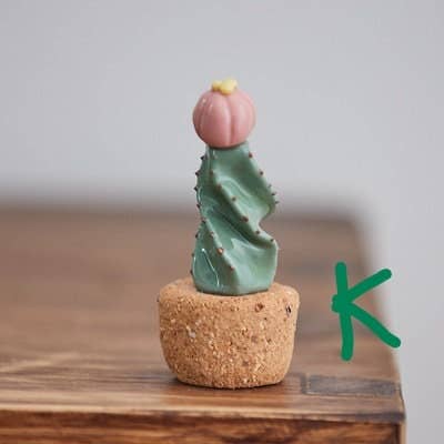 Gohobi （We cover U.S. import duties） - Wholesale Decorative Tabletop Object - Gohobi Handmade Cactus Ceramic Ornament (Short version)1