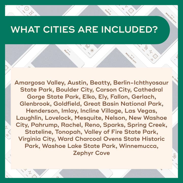 Reach International Outfitters - Wholesale Card Game - Nevada Adventure Bucket List5