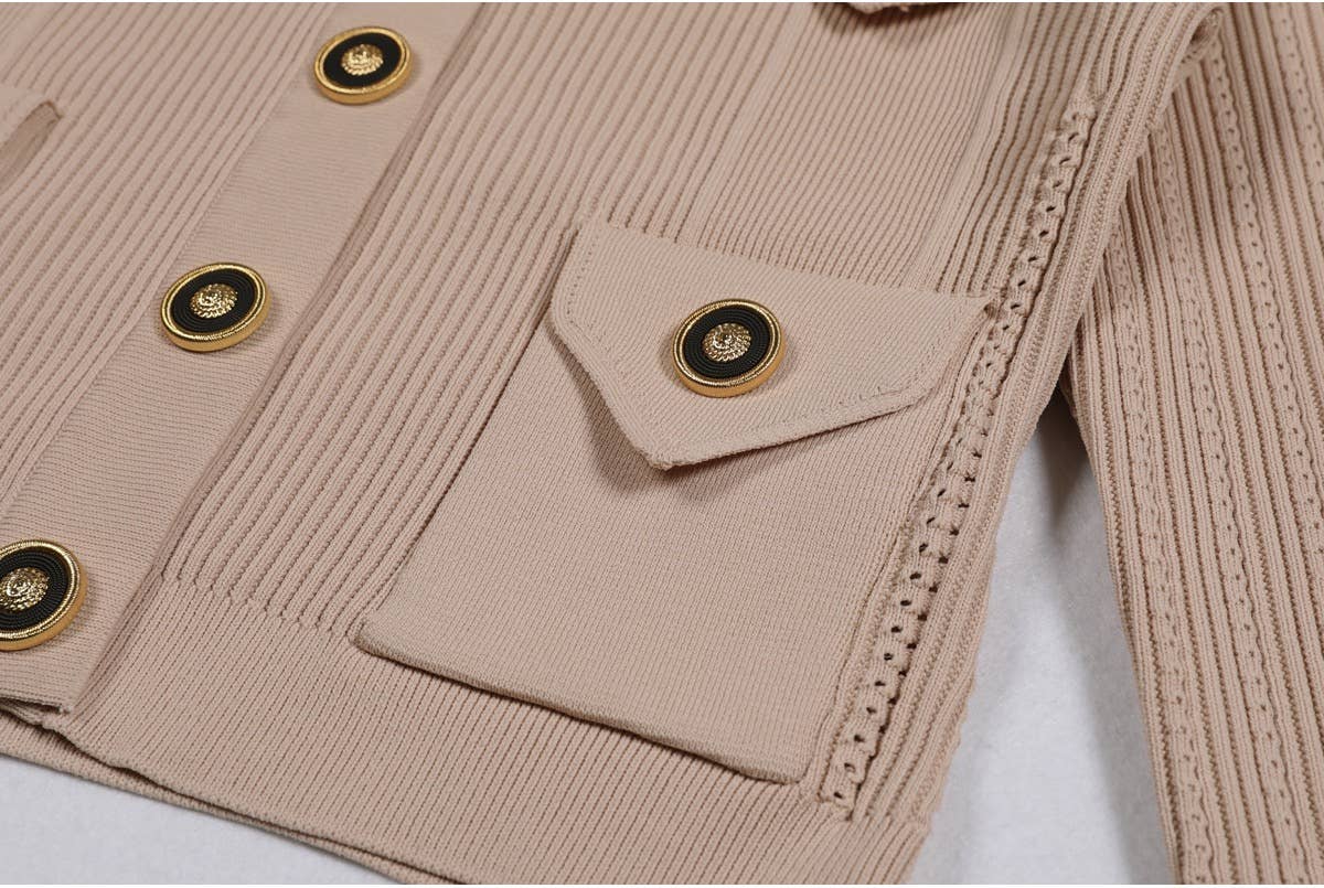 Productseeker - Wholesale Top & Skirt Set - Women's - SET218Y Spring Autumn Knit Cardigan Sweater with Skirt Set5