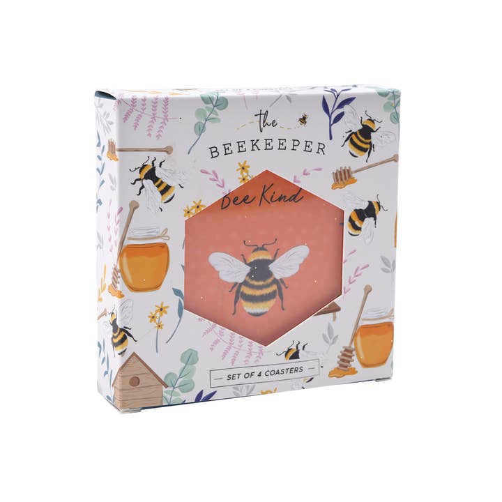 CGB Giftware - Wholesale Coasters - The Beekeeper Set Of 4 Coasters2