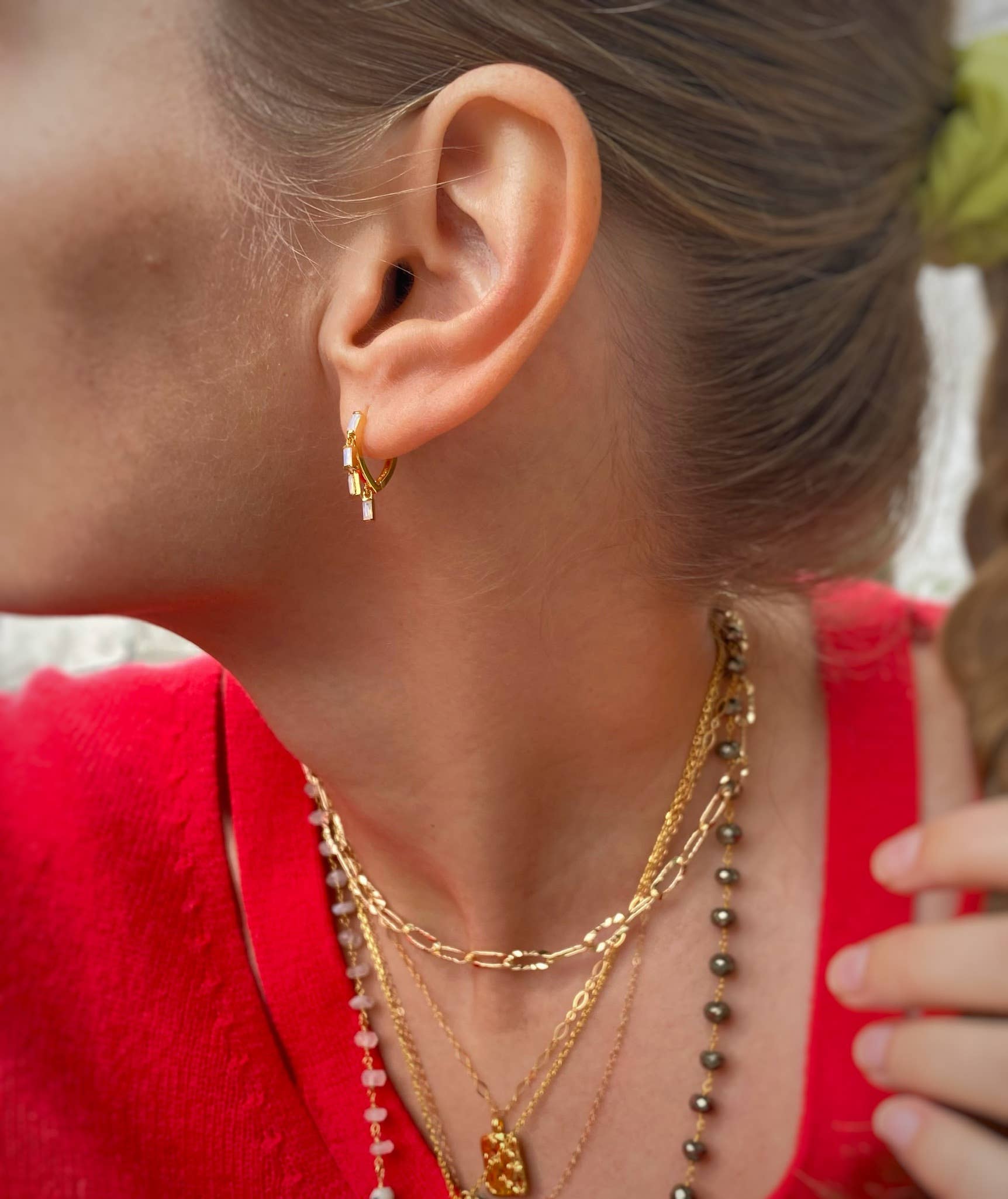 Native Gem - Wholesale Huggie Earrings - Orion Earrings- Black Onyx2