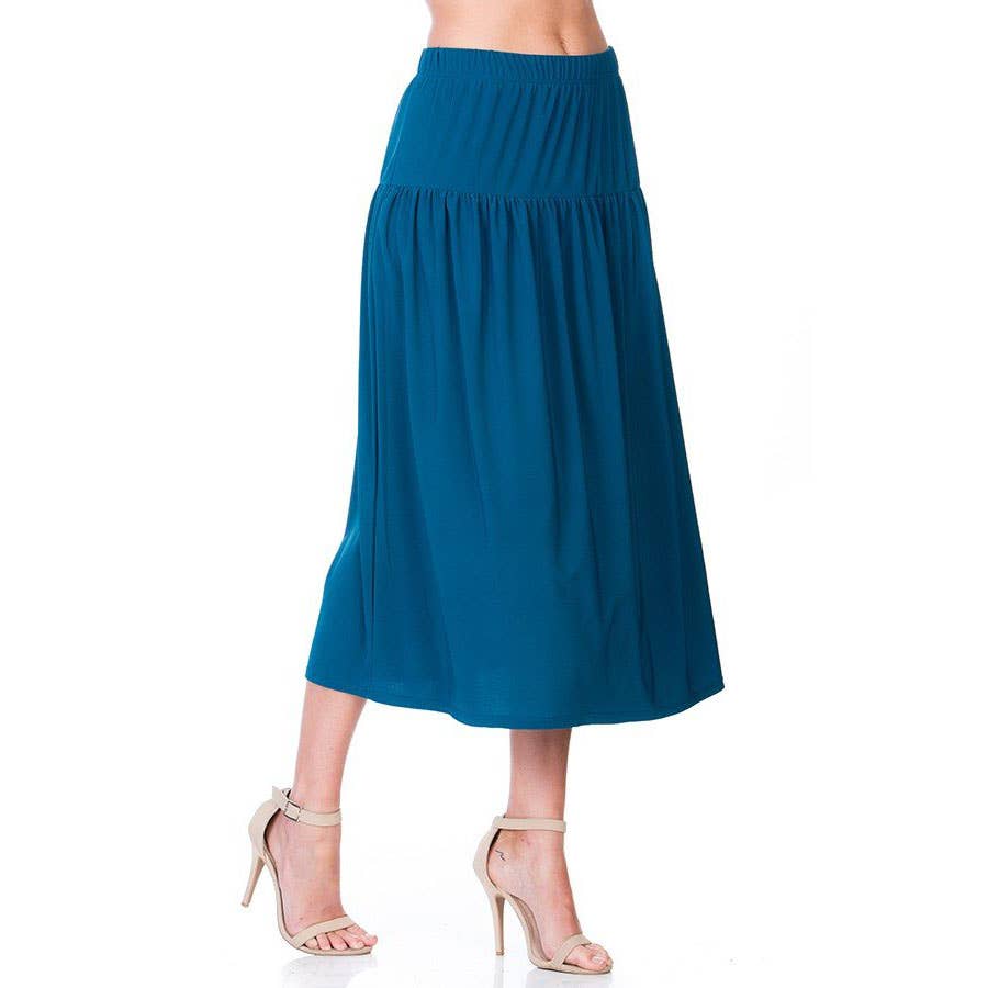Azules Clothing - Wholesale Rok - Dames - ASK-9026PS eigentijdse midi-rok14