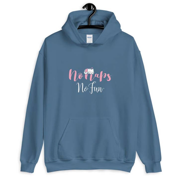 Geen Dutjes Geen Plezier, Dames, Hoodie, Speciaal Blauw voor wholesale door No Fun Company