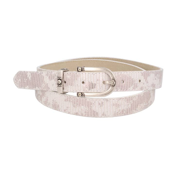Cinto fino branco prateado lamina para mulher por atacado de MGM Design e.K.