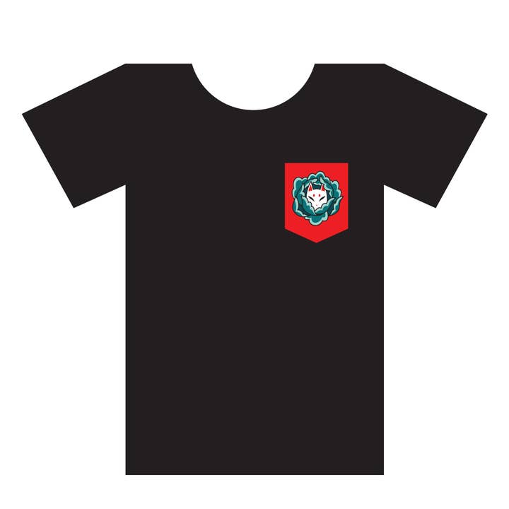 Kitsune Pocket T-shirt for wholesale by Yoshi Yoshitani LLC