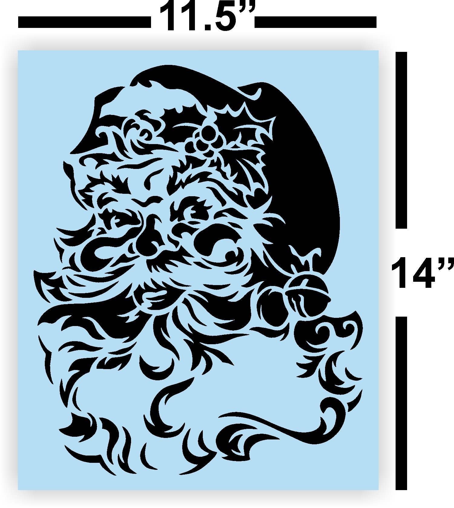 Barn Star Painting - Wholesale Stencil/Craft Die - Santa Face Head Stencil1