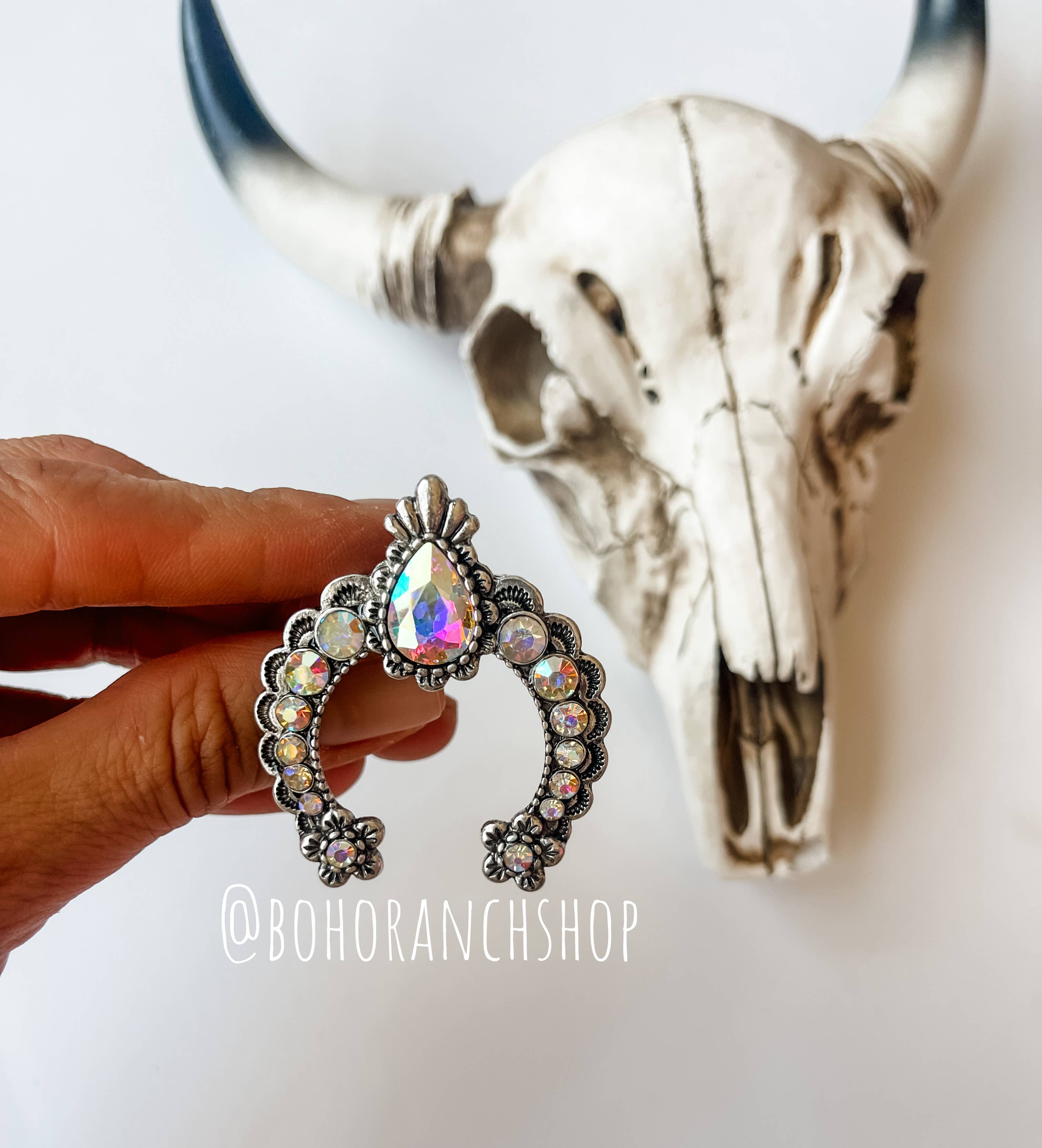 Boho Ranch Shop - Wholesale Cocktail/Statement Ring - Western Squash Blossom Concho Ring1