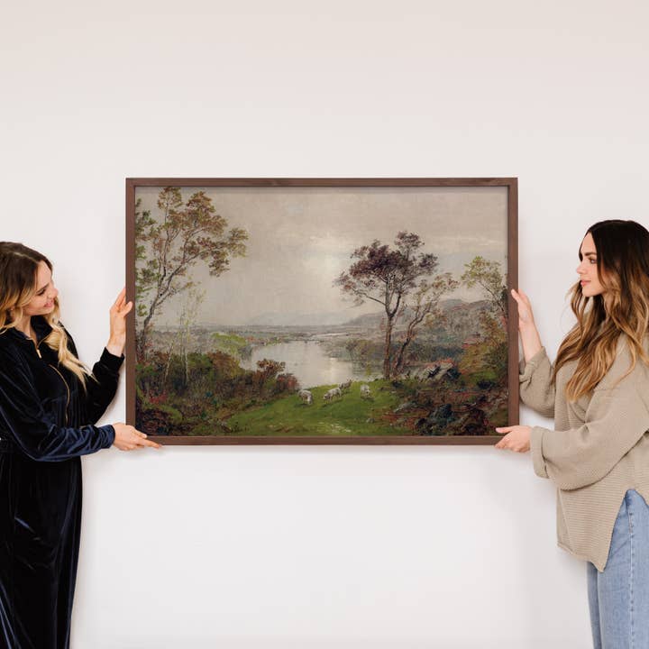 Hangout Home - Wholesale Art Print - Wyoming Valley - Valley Landscape Canvas Art - Wood Framed2