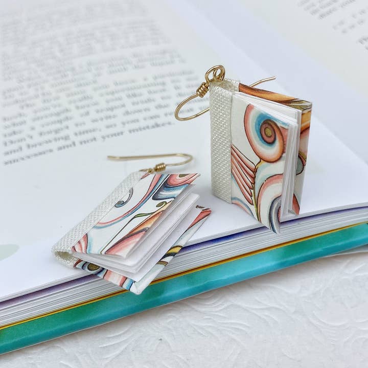 Nicolette Tallmadge Designs - Wholesale Dangle Earrings - Regency Cranes Book Earrings