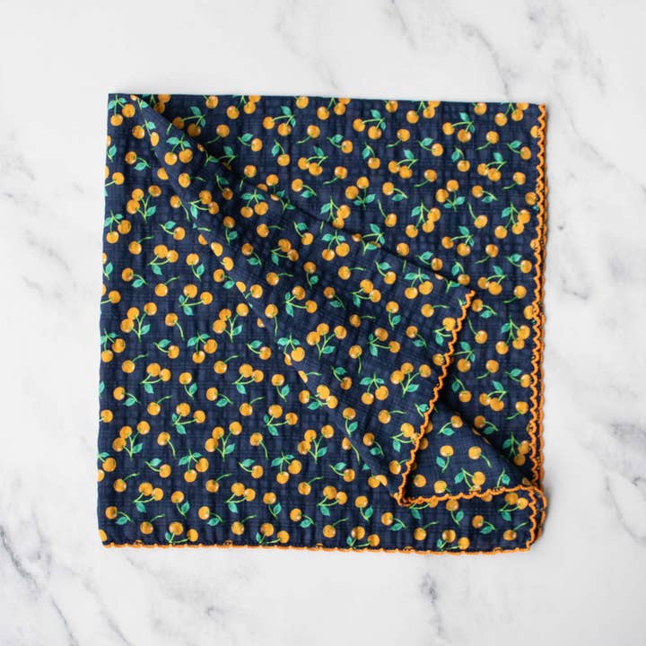 Cherry Cotton Scarf for wholesale by Tiepology