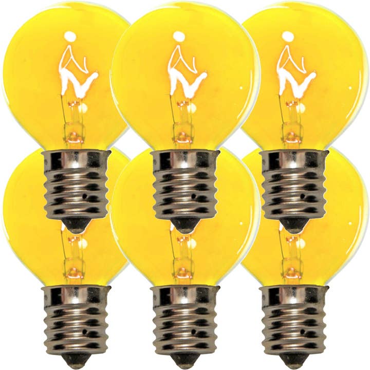 Lee Display - Wholesale Light bulb/puck - Yellow G40 Light Bulbs1