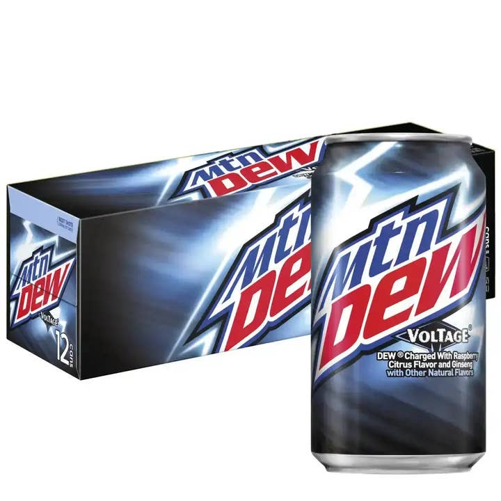 Echo Sales Canada - Wholesale Soda/Carbonated Drink - Mountain Dew Voltage, 12 fl oz cans, 12 pack1