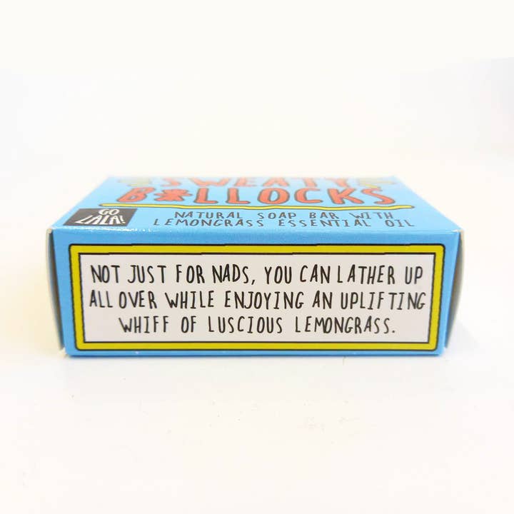 Go La La – wholesale Bar Soap – Sweaty B*llocks Soap Lemongrass Funny Gift1