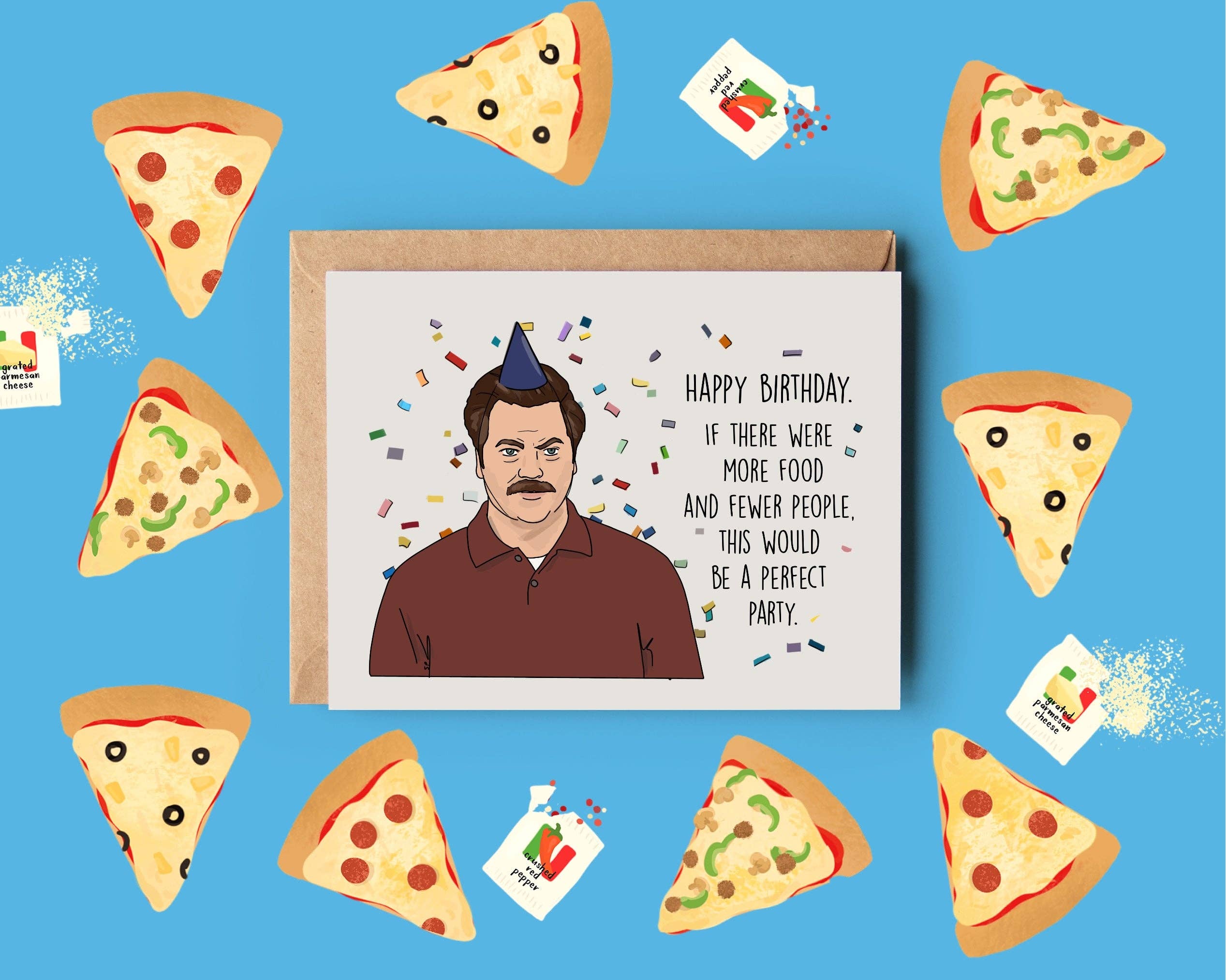 Sarah Pilar - Wholesale Birthday Card - Ron Swanson Perfect Birthday Card0