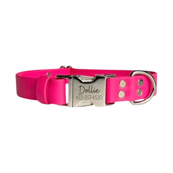 Biothane® Hundehalsband in Hot Pink für den Großhandel von Duke & Fox