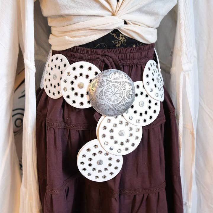 Karma Nepal Crafts - Wholesale Belt - Women's - Boho Big Disc Belts0
