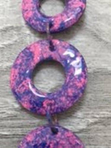 COLAR ROSA E VIOLETA por atacado de Artedelph