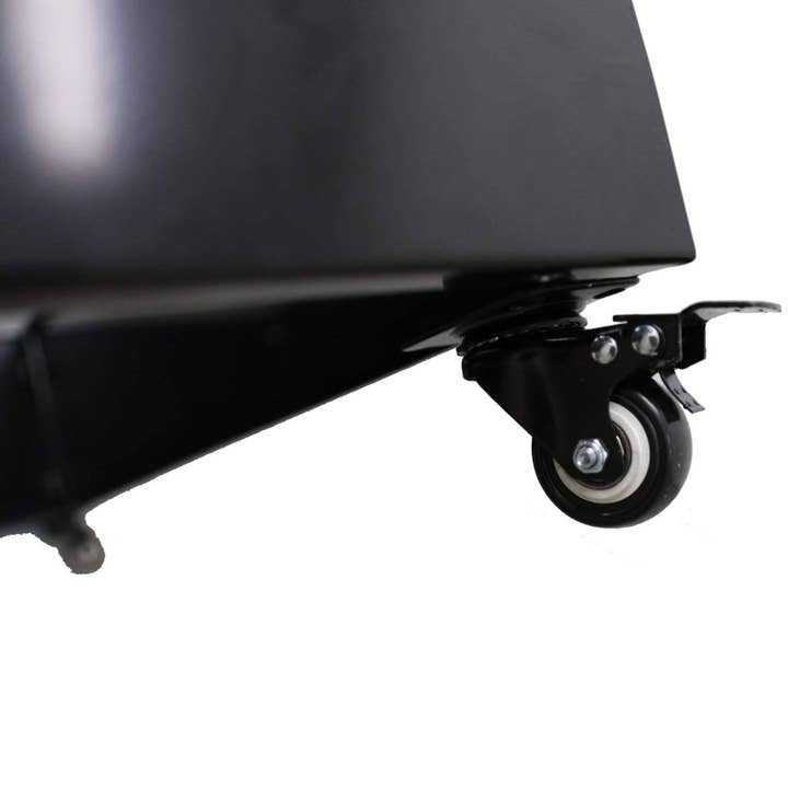 Designer Plants AU - Wholesale Planter box - Black Metal Planter Medium + Wheels1