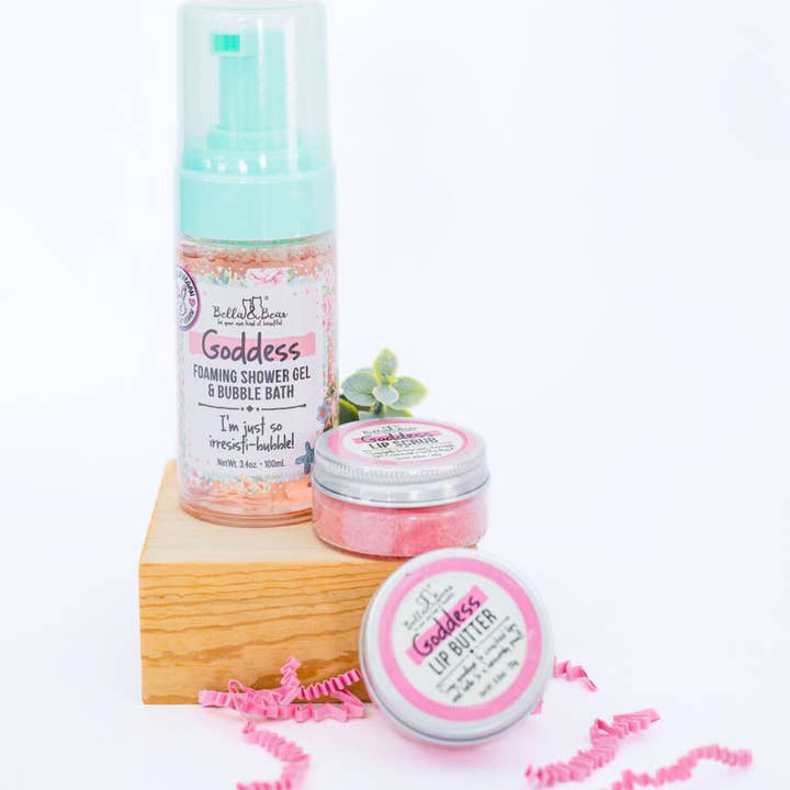 Bella & Bear - Vente Set de bain et corps - Coffret cadeau Goddess Mini pour le bain et le corps | Cadeaux pour femmes et adolescents0