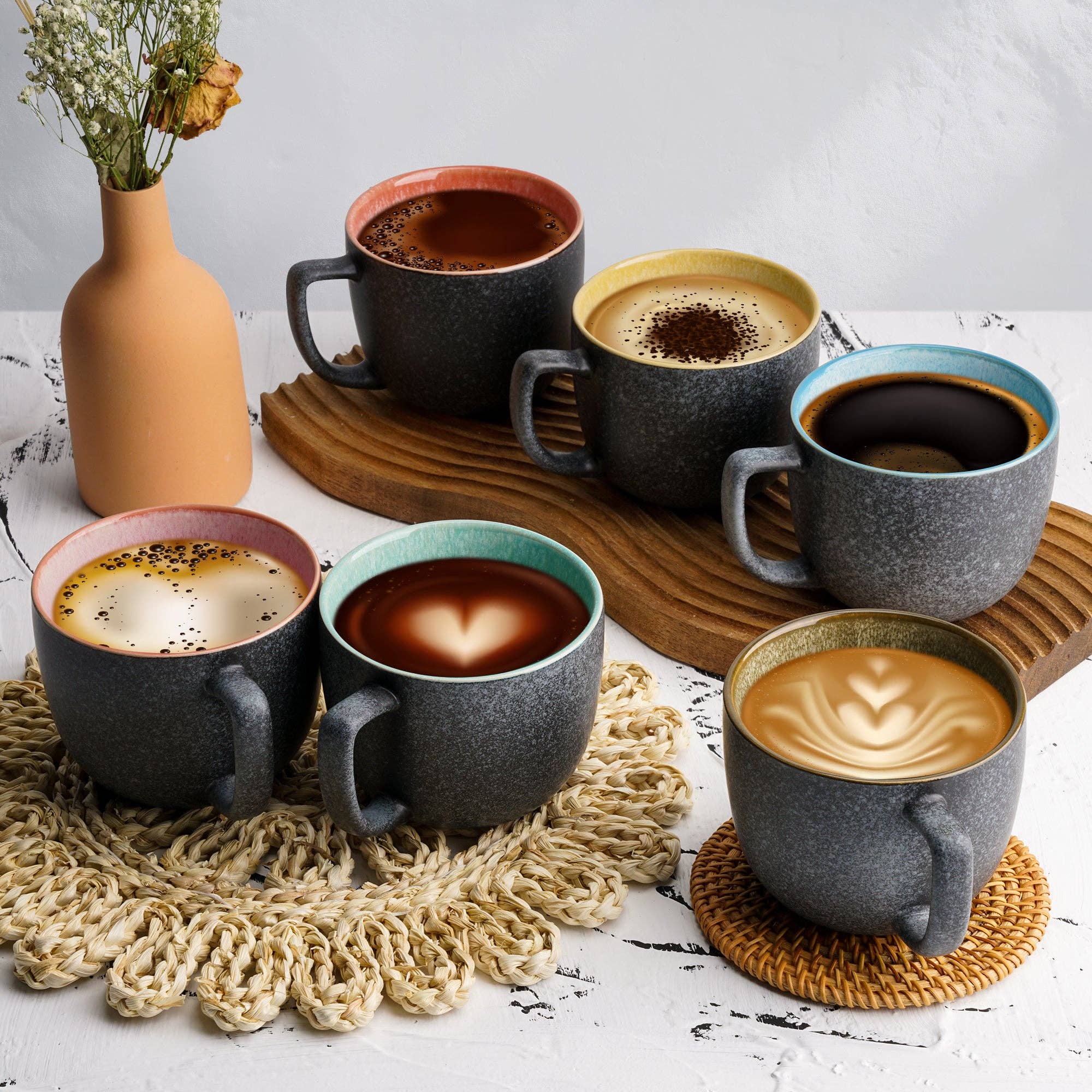 MIAMIO – wholesale Coffee mug – 6-piece coffee cup set - Las Palmitas Collection8