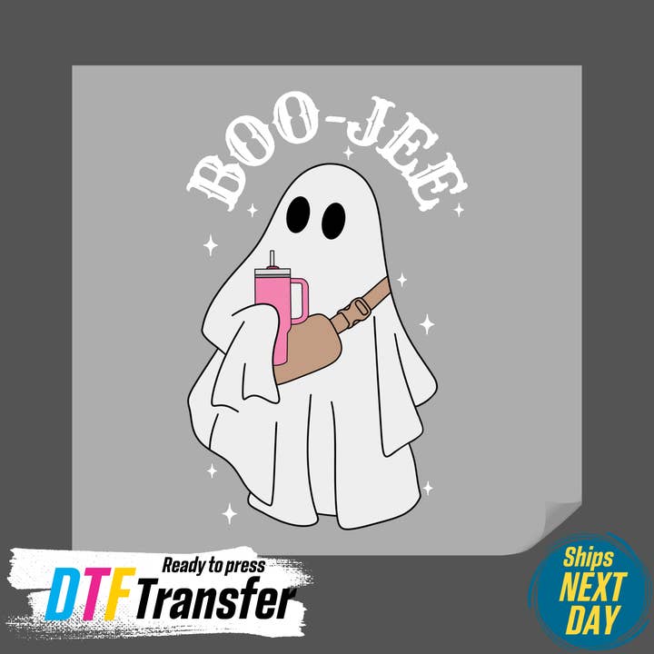 DTF Office - Wholesale Sublimation Transfer - Boo Jee Halloween Ghost DTF Transfer1