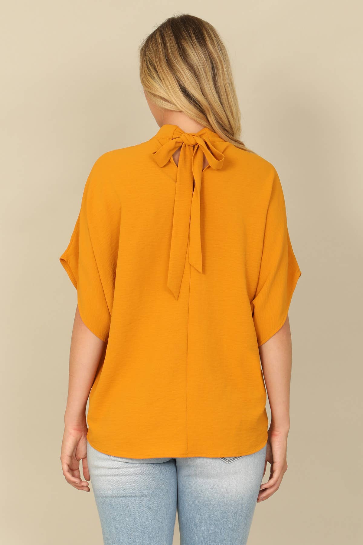 You & Me – Großhandel Bluse – Damen – YMT20083V-SOLID RÜCKENBAND DOLMAN-ÄRMEL HOCHHALS-TOP11