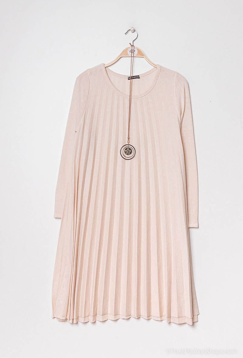 P&R STAR - Wholesale Dress - Women's - Pleated knit dress29