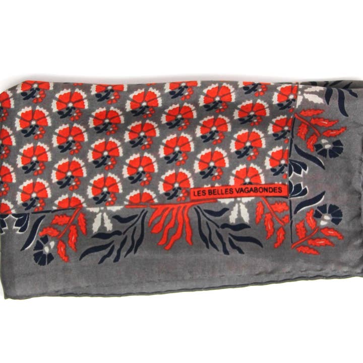 Les Belles Vagabondes - Wholesale Head Scarf - Women's - Mini Augustine Orange0