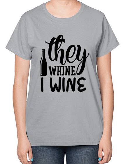 sie jammern, ich wein 428# - wein- Damen T-Shirt für den Großhandel von tshirt unlimited